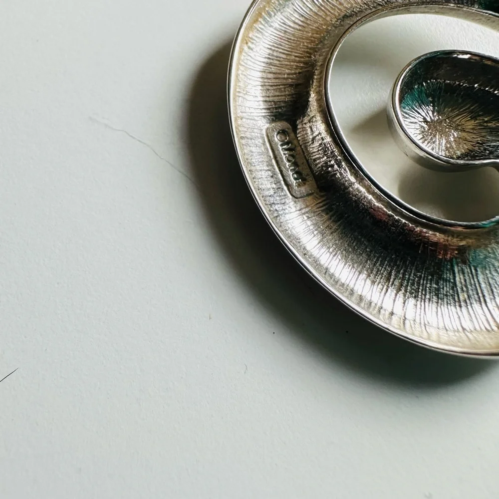 Vintage Monet Swirl Earrings